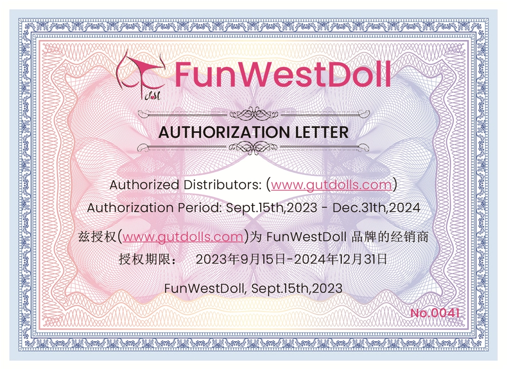 Funwest Doll zertifikat