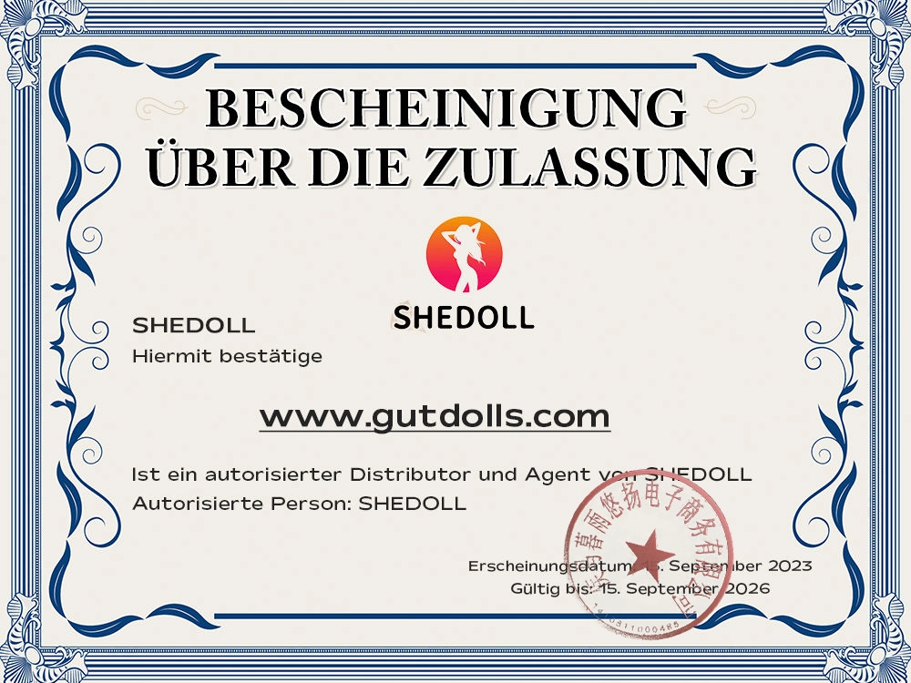 SHEDOLL zertifikat
