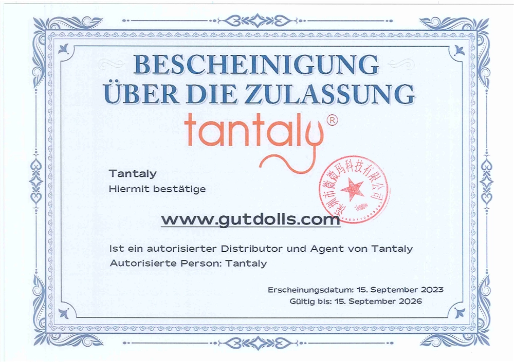 Tantaly zertifikat