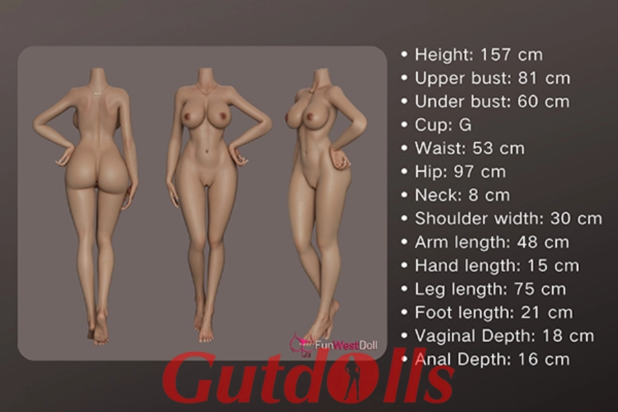 Selbstvertrauen Stärken 157cm D-Cup #037SJ(Movable Jaw) Natural Vollsilikon Guenstige sexpuppen kaufen