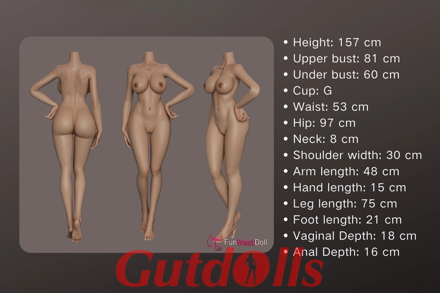 Bequem und Praktisch 157cm D-Cup #036S Natural Vollsilikon Guenstige sexpuppen kaufen